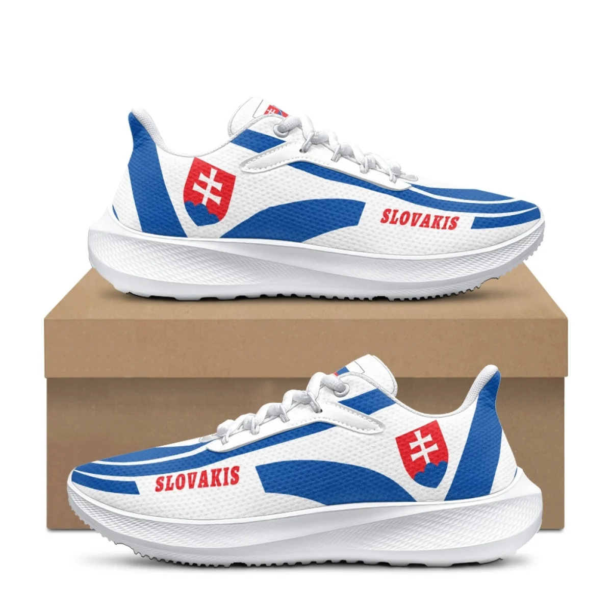 

Slovakia Country Flag New Dirt Resistant Sport Shoes Outdoor Travel Work Patriotic Casual Sneakers Female Spring Autumn Footwear
