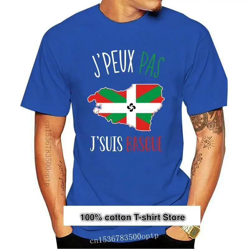 

Camiseta vasca I Can't I'm Basch, ropa de algodón de 100% vasca de jpeux Pas J'suis