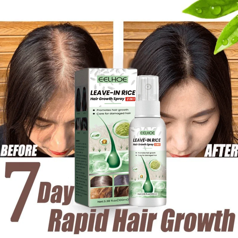 

Wash-Free Fast Hair Growth Spray Anti-frizz Promote Hair Grow Thicker Anti Hair Loss Scalp Treatment Nourish Hair Products