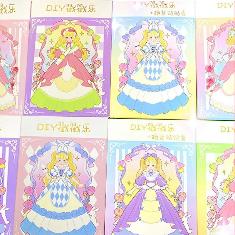 

Dress Up Poke Book Art Activity Book Dress Up Crafts Kit Princess Dress Up Art Kit DIY Poke Fun Kids Project Creative Toys Kids