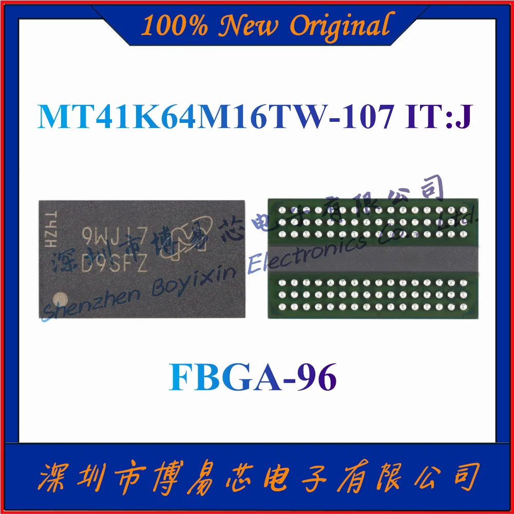 

NEW MT41K64M16TW-107 IT:J Original authentic 1Gb DDR3L SDRAMN memory chip, package FBGA-96