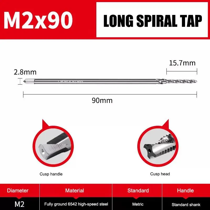 

Удлиненный винтовой станок, Метчик для нарезания резьбы, большой резьбонарезающий станок