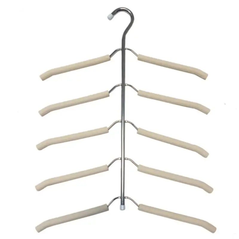 

Hanger Creative Multi-functional Hanger Space-saving Multi-layer Hanger Home Storage High Steel Eva Foam No Trace