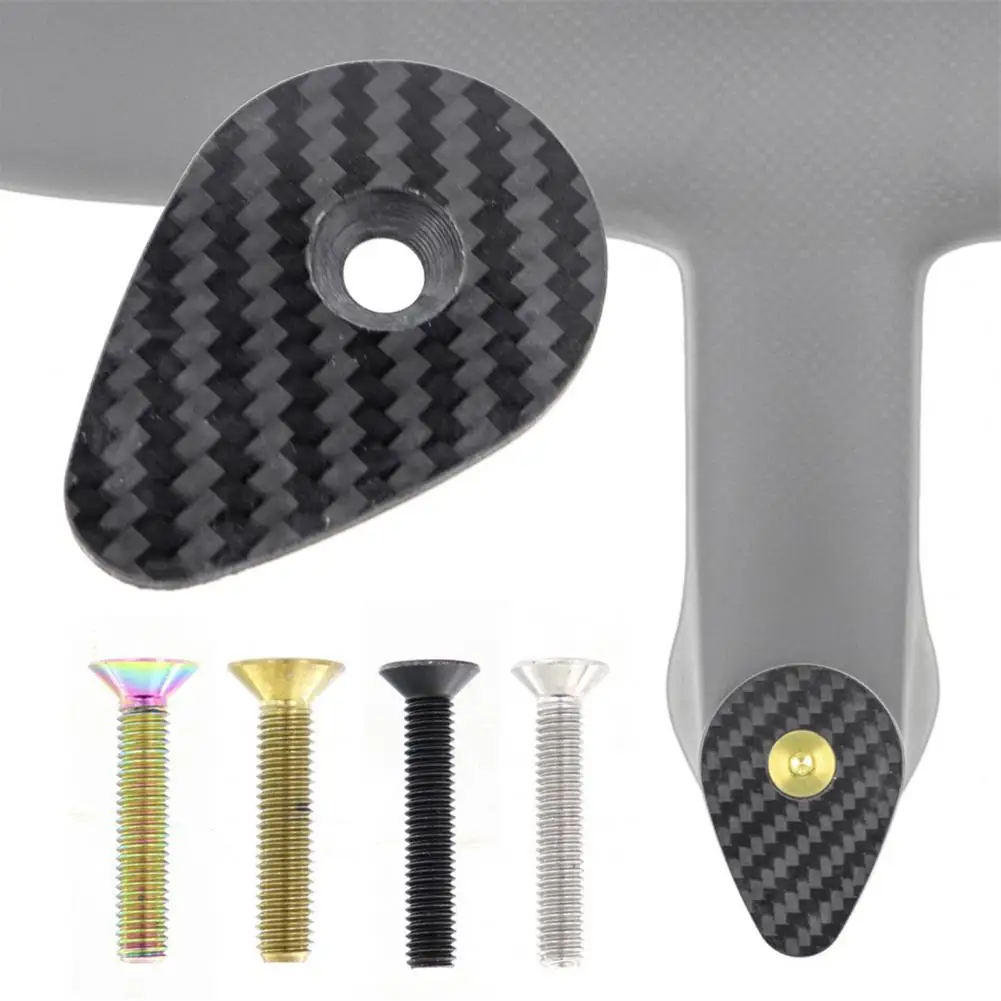 

Carbon Fiber Unique Practical Non-sliding Stem Top Cap Reusable Stem Cap Lightweight for Bicycle