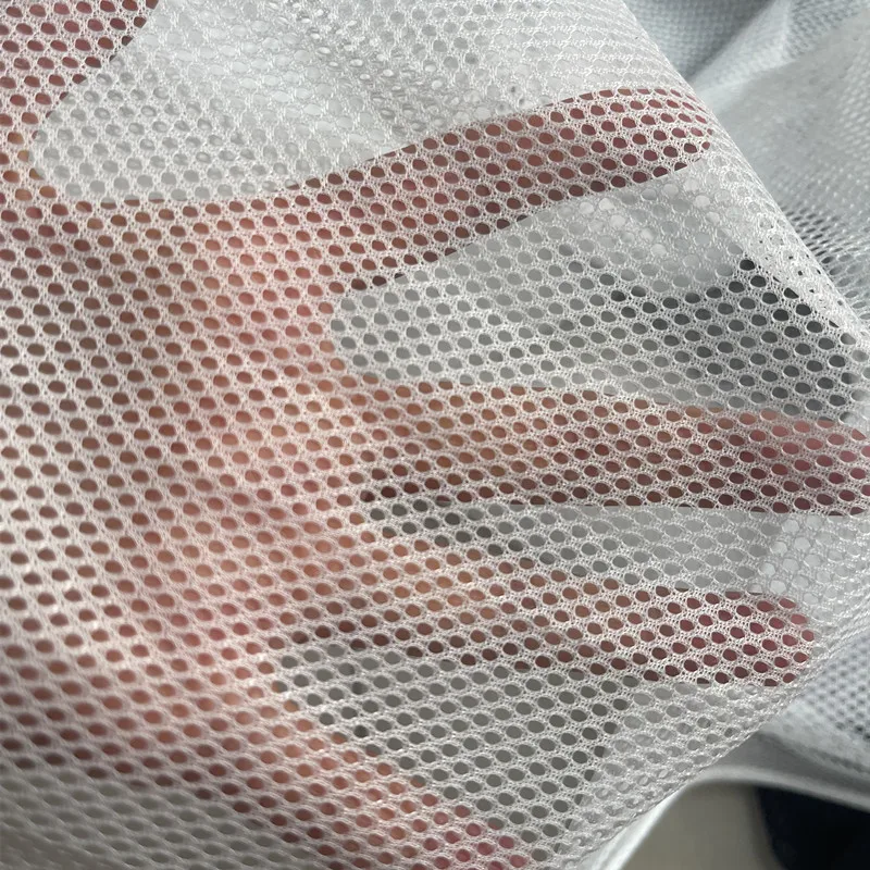 1mm/2mm Polyester Protective Net Fabric Honeycomb Mesh Fabric For Sewing T-shirt Sportswear Knitted Lining Fabric Cloth