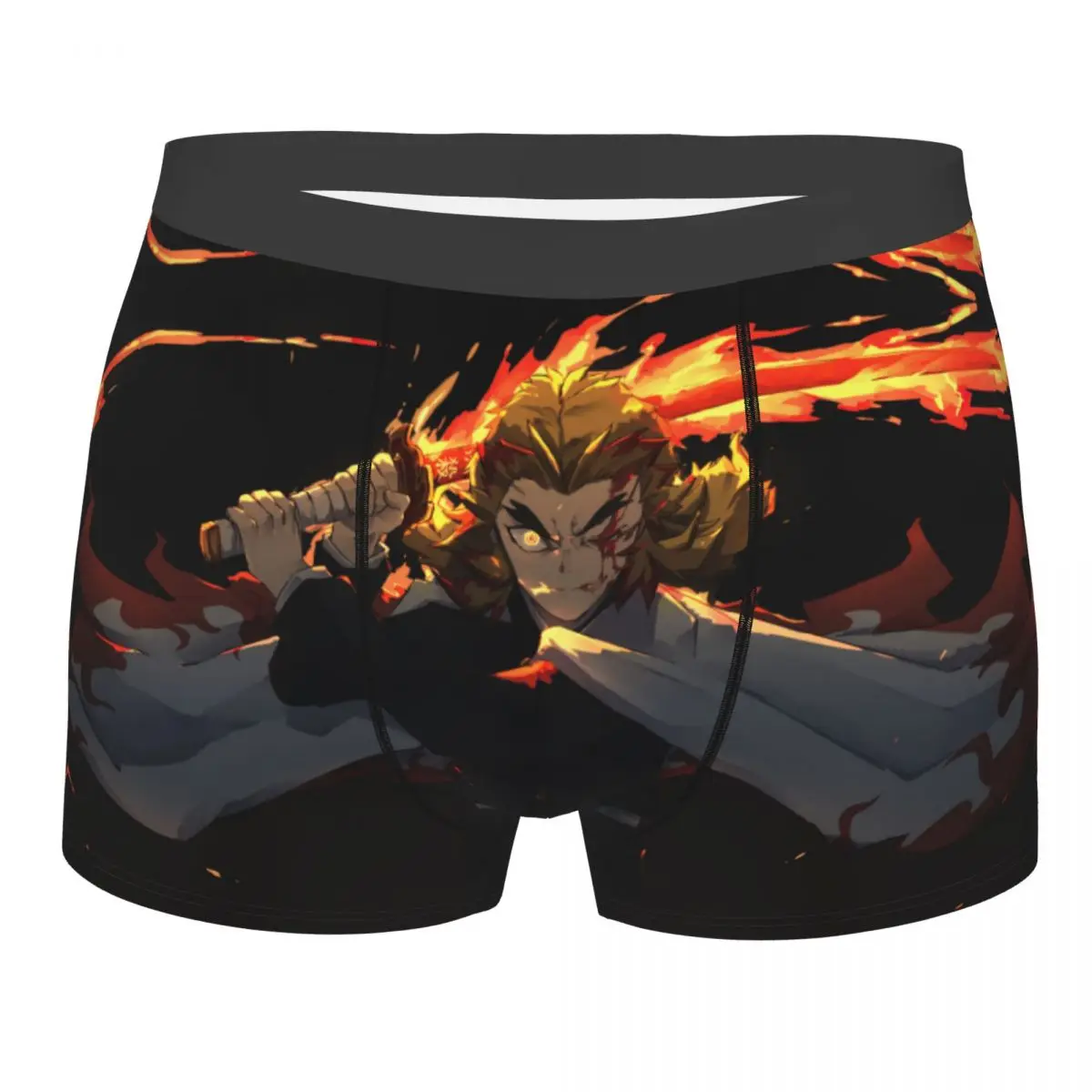 

Kyojuro Flame Hashira Demon Slayer Kimetsu No Yaiba Kamado Tanjirou Nezuko Underpants Panties Shorts Boxer Briefs Male Underwear