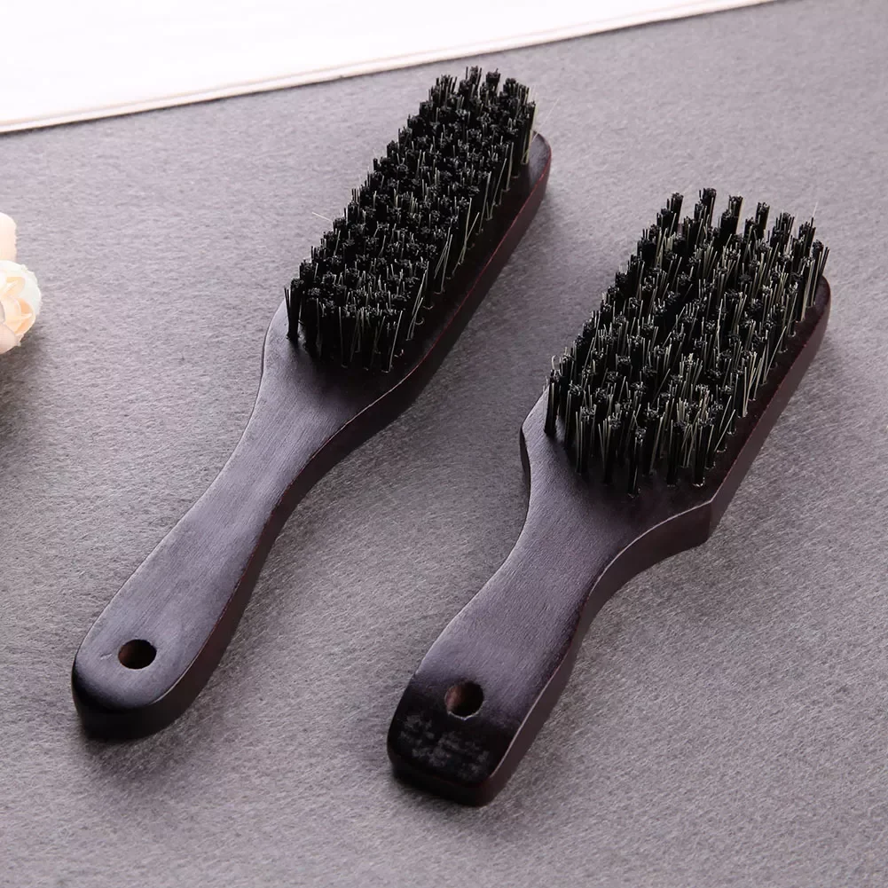 

NEW Handle Hair Brush Comb Hard Boar Bristle Hairdressing Styling Beard Comb Anti-static Scalp Massage Brush Hair Styling Tool