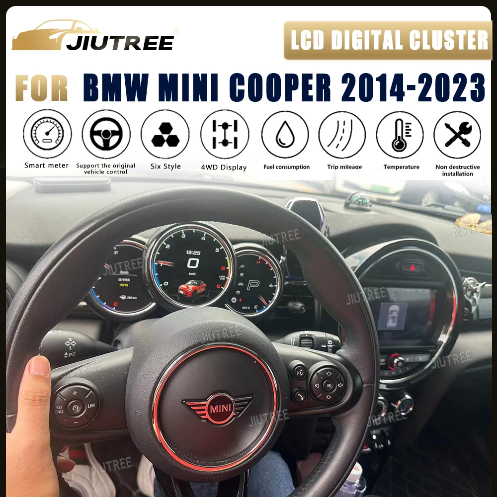 

Автомобильный кластер инструментов с ЖК-дисплеем для BMW Mini Cooper 2014-2023, цифровой приборной панели, спидометр, виртуальная кабина