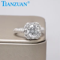new 925 silver 8mm grey moissanite rings for women wedding band engagement gifts fine jewelry