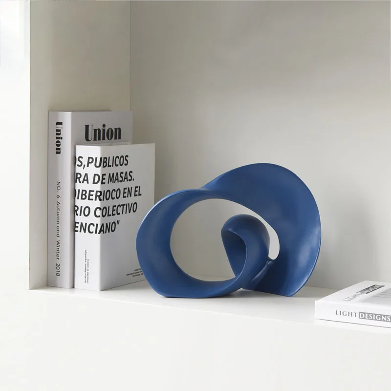 

TingKe modern minimalist abstract art ornaments creative porch bookcase living room home decoration high-end resin ornaments