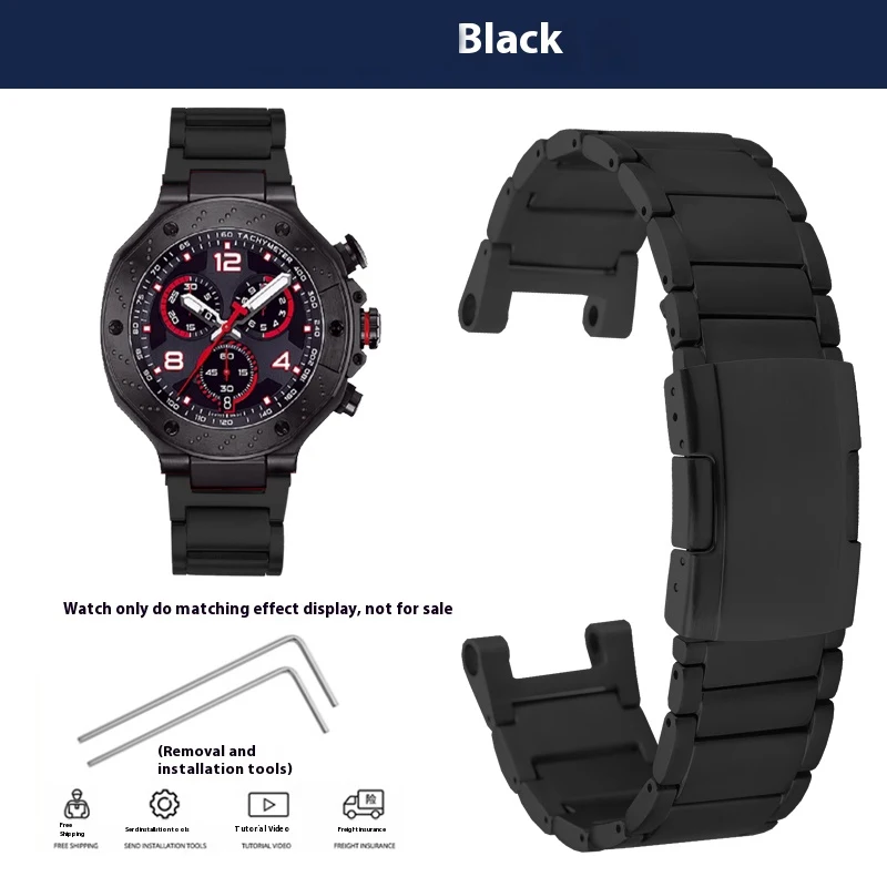 Ремешок из титанового сплава для часов Tissot 1853 T-Race спортивный браслет T141417 ремешок