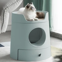 sandbox cat litter box tray toilet training kit portable toilet closed cat litter box pet products arenero gato furniture