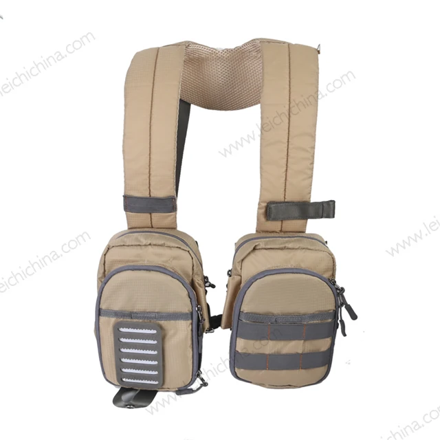 

Compact lightweight fly fishing bag chest pack