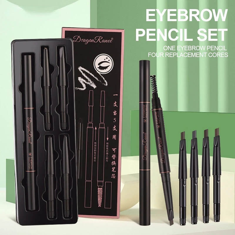 Набор карандашей для бровей с двойной головкой 5 шт./компл. стойкие