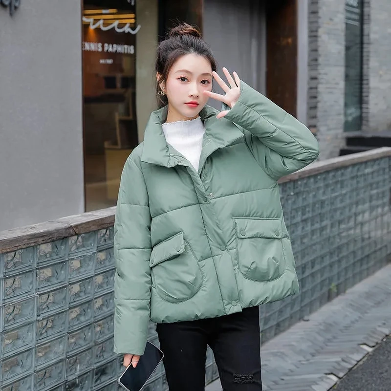 

Winter Jacket 2022 New Women Parkas Thick Down Cotton Jacket Warm Padded Parka Overcoat Female Soild Coat Casual Outerwear