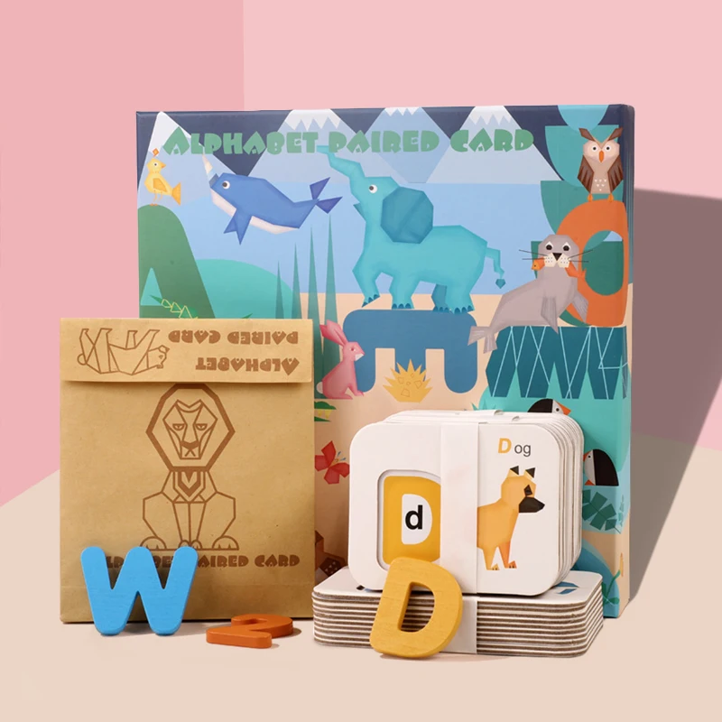 

Alphabet And Numbers Paired Cards For Children Gift Early Learning Educational Toys Animal Card Board Matching Puzzle Kids Games