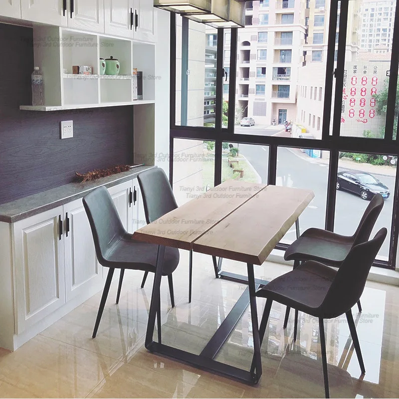 Минималистичный дизайн обеденный стол в скандинавском стиле кофейный