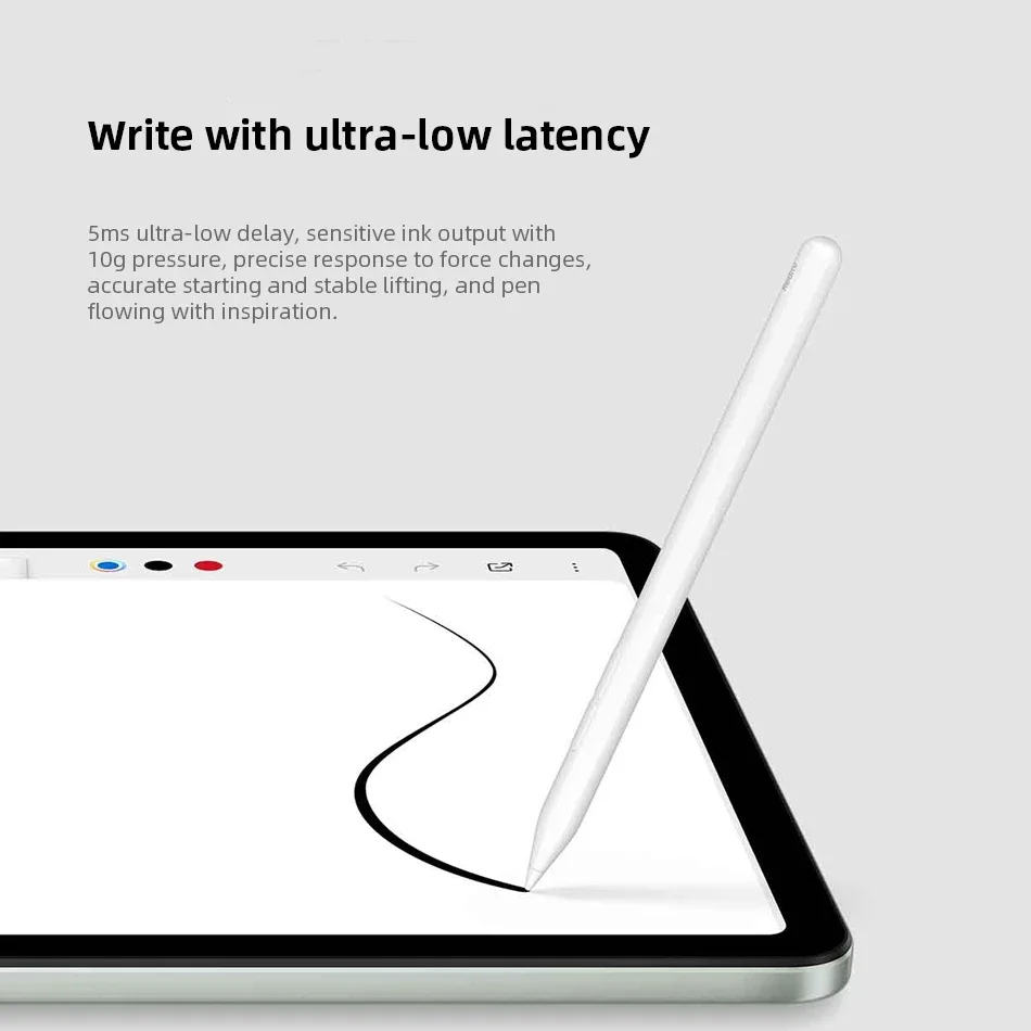 Фото Оригинальный стилус Xiaomi Redmi для планшета Redmi Pad Pro 12,1, уровень 4096, сенсорный рисунок, письмо, умный карандаш, зарядка типа C №5