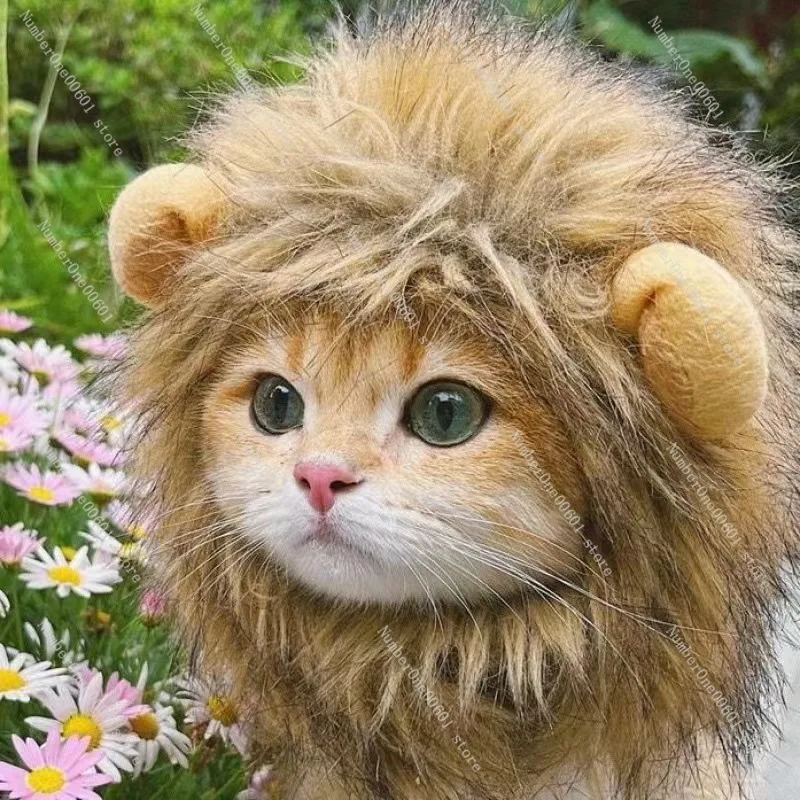 Милые Чехлы для головы кота льва Забавные милые реквизиты фотосъемки домашних