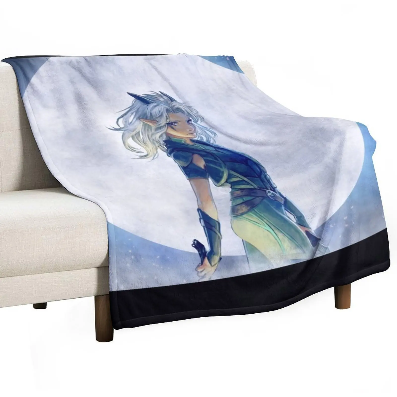Декоративное одеяло Rayla and Moon