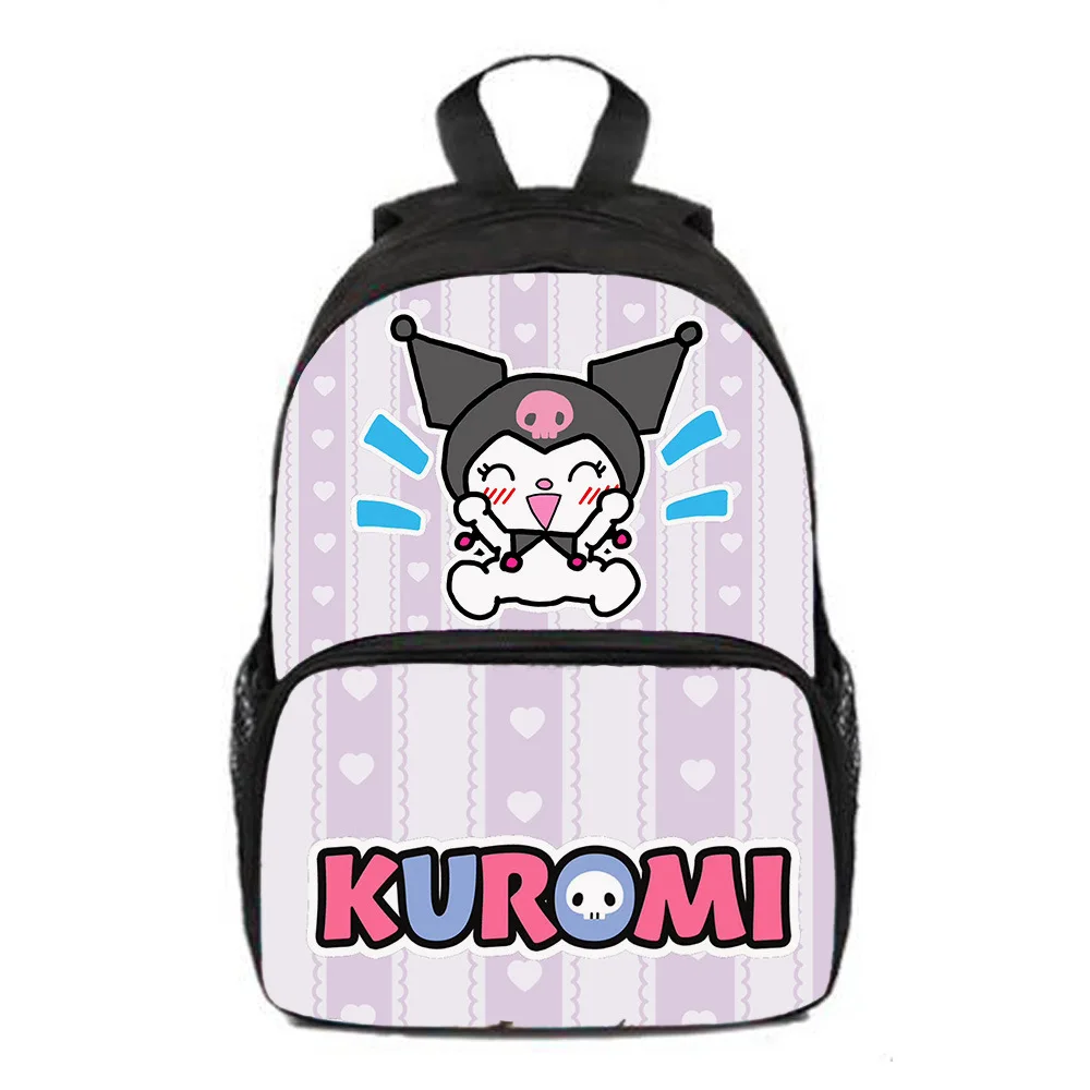 

Kuromi Simple Oxford Cloth Student Backpackshoulders Outdoor Bag Beautiful Fashion Accessories Cartoon School Bag