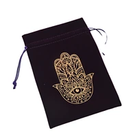 tarot cards fabric bag flannel tarot and dice pouches with drawstring portable storage bag for tarot rune cards dices
