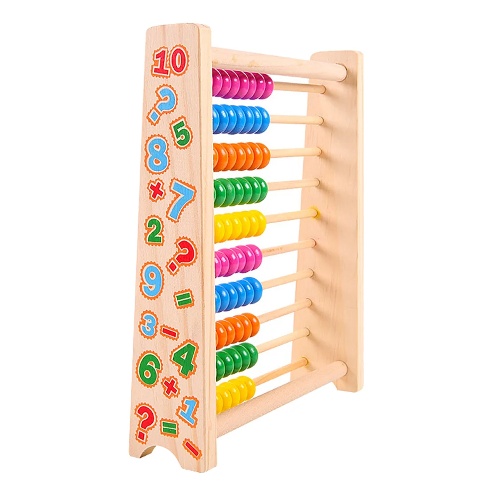 

Abacus Toys Toddler Counting Teaching Aid Computing Rack Kids Counting Toy Wooden Early Educational Toy Child