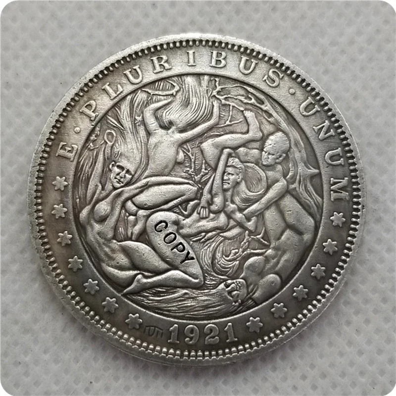Hobo Nickel Coin_1921-P Морганский доллар КОПИЯ МОНЕТА Карманные монеты Challenge
