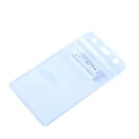 8 8x5 5cm magnetic clear plastic horizontal name tag badge id card holders for office school business meetings