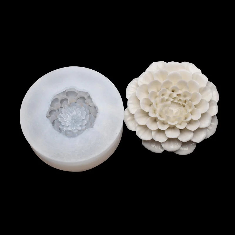 

Bloom Flower Candle Silicone Mold DIY Rose Peony Candle Making Soap Resin Chocolate Fondant Mould Home Craft Wedding Souvenirs