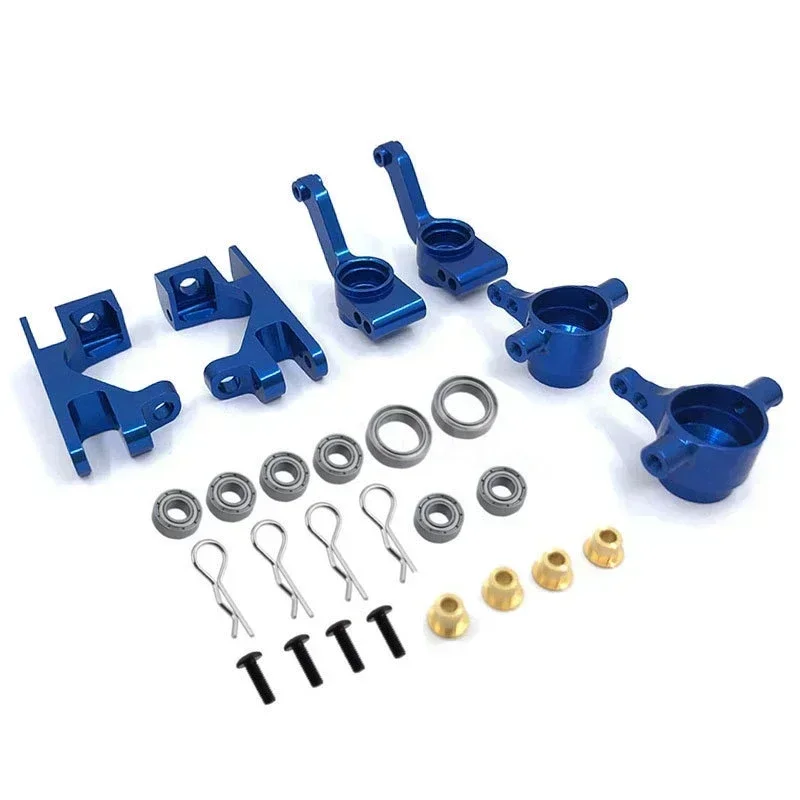 Фото Алюминиевые левые и правые рулевые блоки для 1/10 Trxs Slash 4x4 #   6837X C-Hubs, 6832X Axle Carriers, Caster Blocks 1952X №2