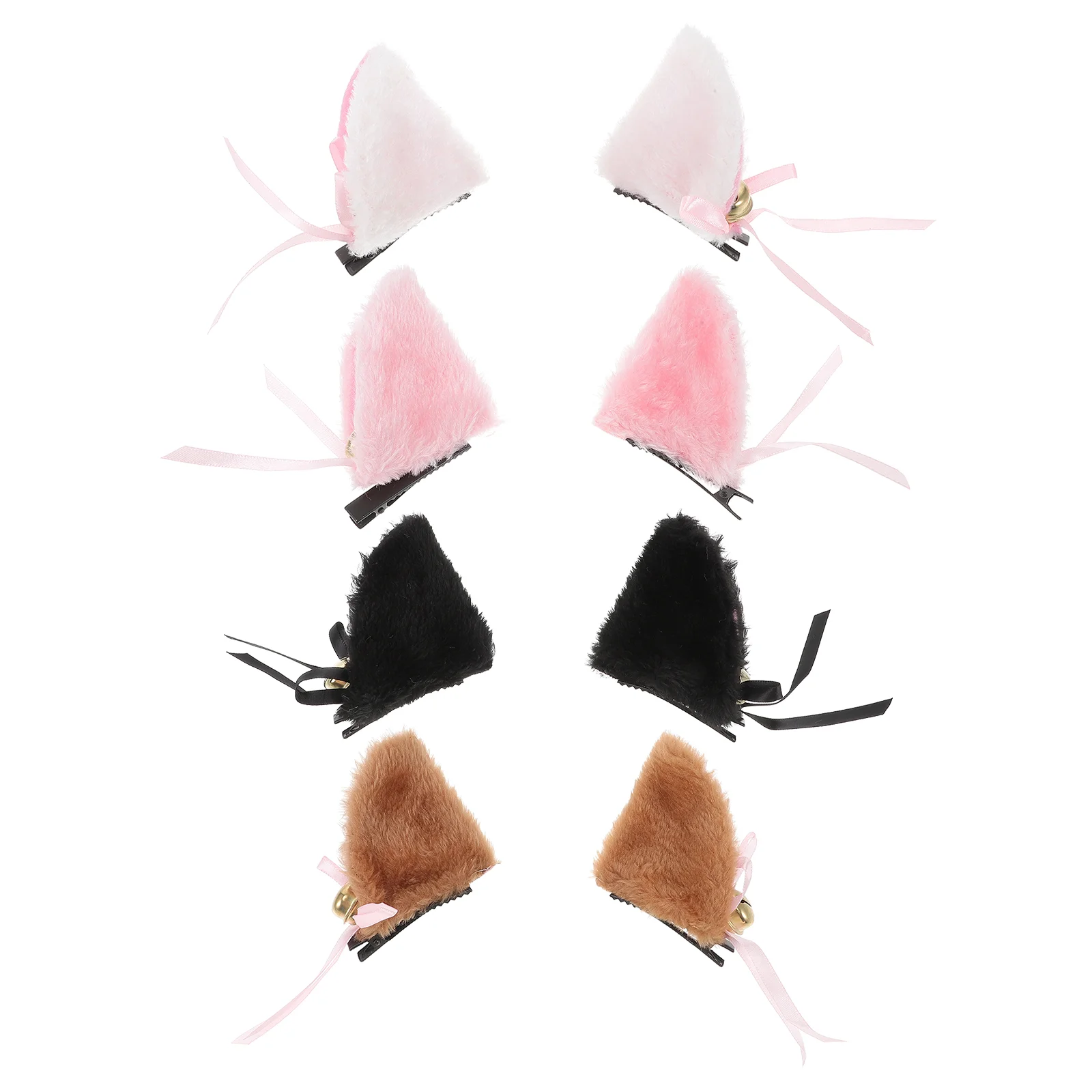 

4 Pairs Cat Ears Hair Clip Lolita Cosplay Hair Clip Halloween Cosplay Costume Props