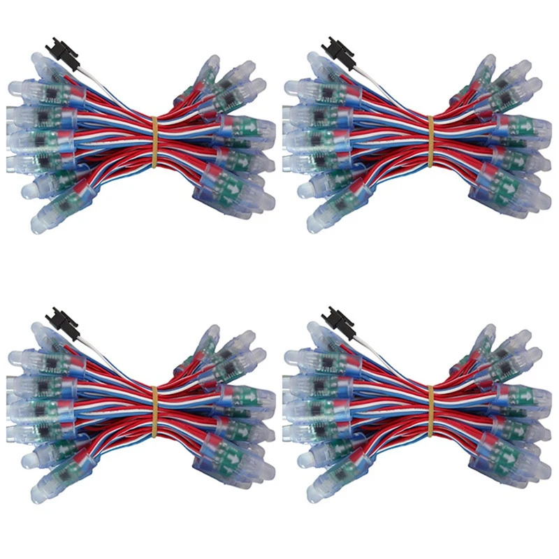 

200Pcs WS2811 LED Pixel Light String Advertising Pouring Waterproof Full Color Perforated Light 12Mm DC 5V