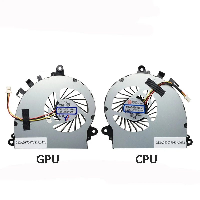 

New For MSI GS70 2PE 2QE MS-1771 GS72 1773 ONC Laptop CPU GPU Cooling Fan PAAD06015SL 3PINS