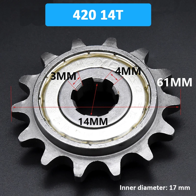 

14T 15T мотоцикл 428 420 цепная звездочка экономия топлива передние маховики для GS125 модифицированные аксессуары