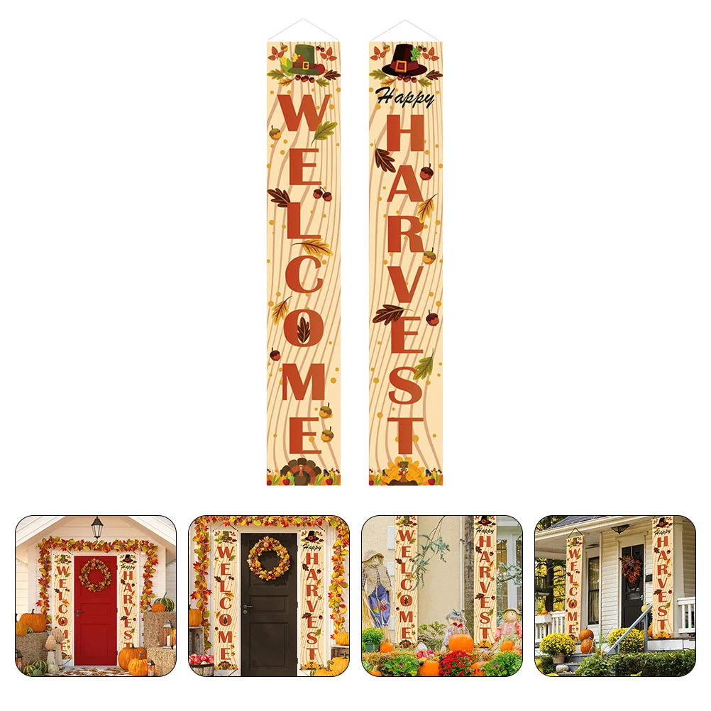 

1 Pair Autumn Couplet Thanksgiving Porch Couplet Thanksgiving Porch Banner