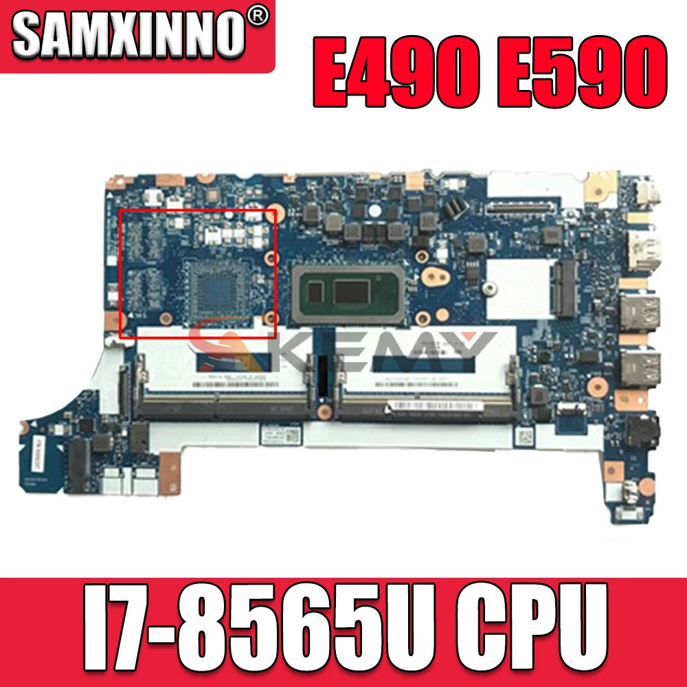 

FE490/FE590/FE480 для Lenovo Thinkpad E490 E590, материнская плата для ноутбука, системная плата для ЦП, модель DDR4 100%, полностью протестирована FRU 5B20V80732