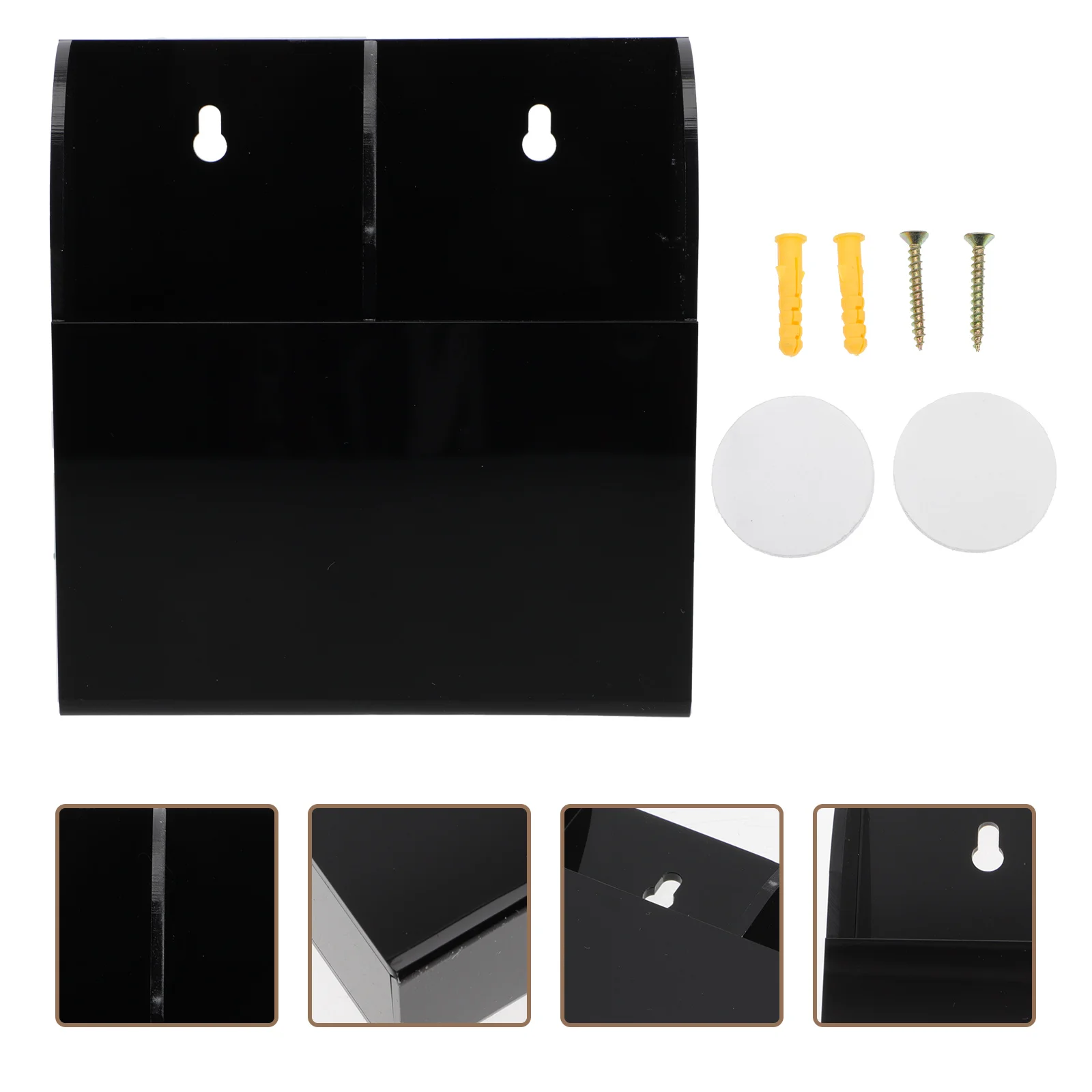 

Holder Remote Control Storage Box Controller Pen Adhesive Organizer Acrylic Phone