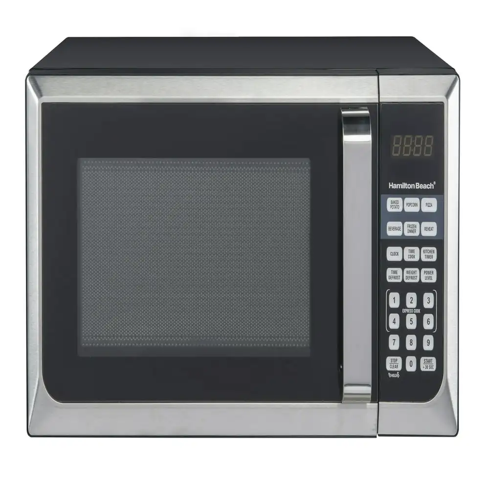 

0.9 cu. ft. Countertop Microwave Oven, 900 Watts, Stainless Steel Fast Ship