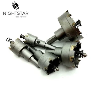 Сверла из быстрорежущей стали с твердосплавным наконечником, для работы по металлу, 2025304050 мм, 5 шт.