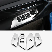 for toyota rav4 rav 4 2019 2020 abs matte lhd door window glass lift control switch panel cover trim styling accessories 4pcs
