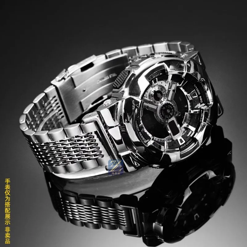 Фото Модифицированный браслет из нержавеющей стали, ремешок для часов Casio G-SHOCK GA-2100 GM2100 GM-110 GA110 DW5600, металлический ремешок для часов №5