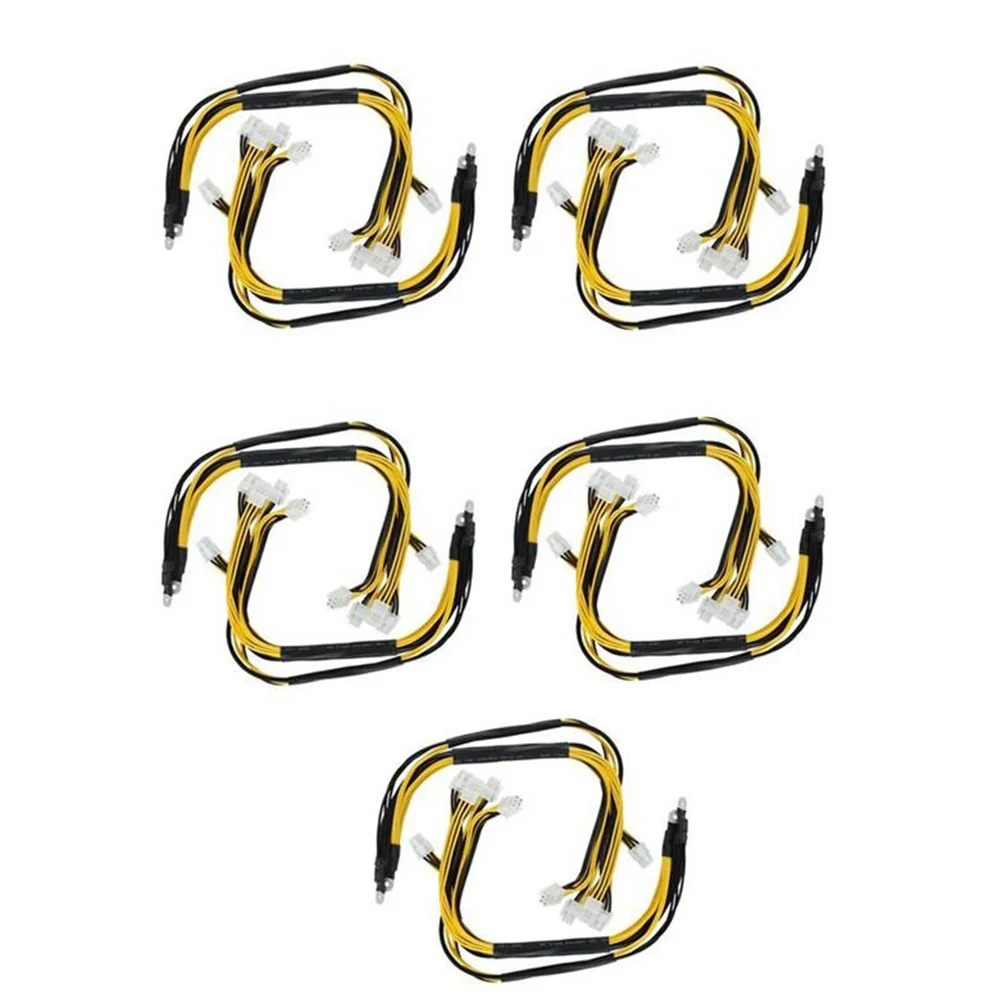 

10Pcs 1200W 1600W Output Wire 6Pin PCIE Powers Connector for Bitmain Antminer APW3 / APW3+ / APW3++ / APW7 PSU L3 D3