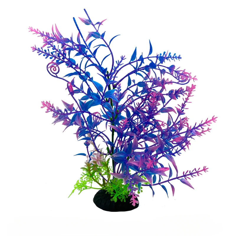 

24cm / 30cm Fish Tank Landscaping Plastic Aquatic Plants Decoration Ornament fish aquarium accessories Artificial Water Grass