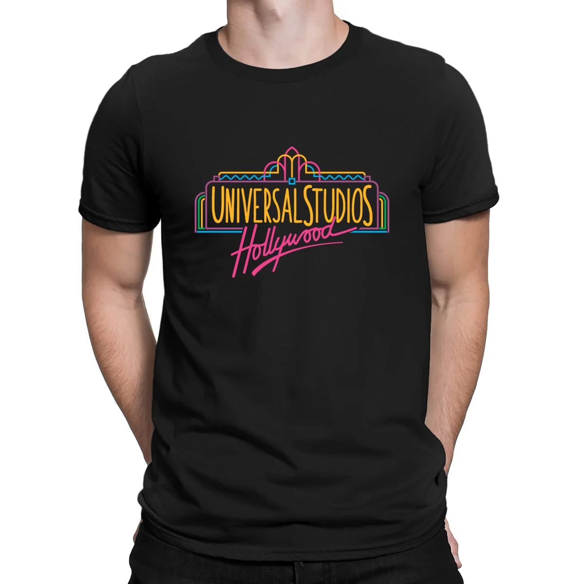 Camiseta Vintage Universal Studio, personalizada, talla europea, para primavera y otoño, S-5XL