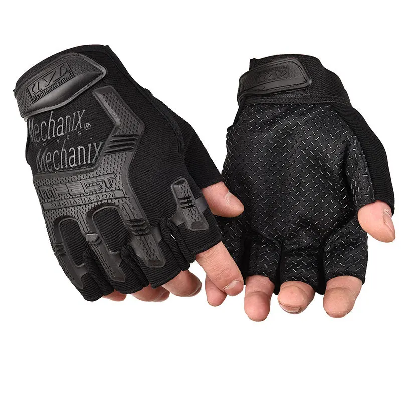 

Tactical Military Gloves Paintball Airsoft Shot Soldier Combat Police Anti-Skid Bicycle Half Finger Gloves Men Clothing Gloves
