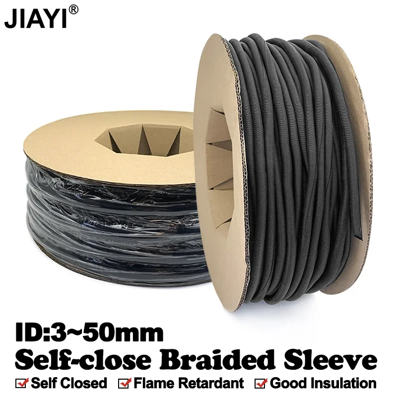 Кабельные вводы из ПЭТ 1 м. Самозакрывающаяся оплетка. Автоматизированное