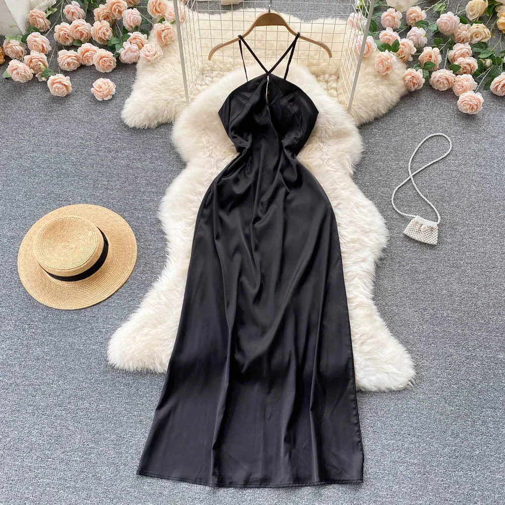 

2022 Summer New Maternity Sleeveless Sling Dress White