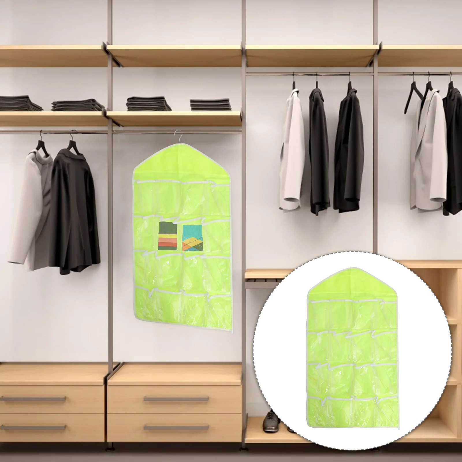 

Pockets Door Hanging Storage Bag Case Organizer Wall Door Hanger Closet Underwear Socks Bra Storage Organizer Sundries Holder