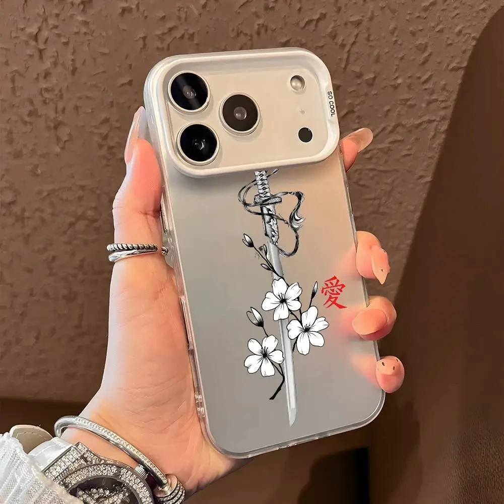 Фото Матовый чехол в японском стиле бусидо с изображением меча для Xiaomi Redmi Note 15 15C 14 Pro Plus 14C 13 5G 13C 12 4G 12C, акриловый жесткий чехол №4